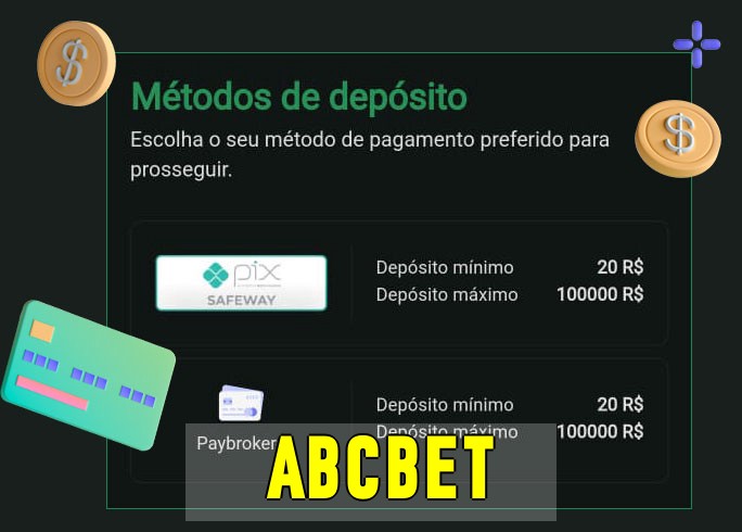 O cassino abcbetbet oferece uma grande variedade de métodos de pagamento